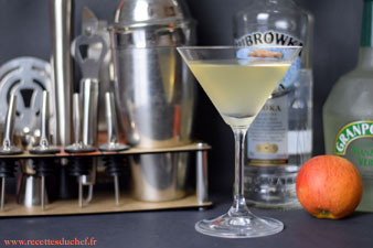 cocktail vodka pomme manzana