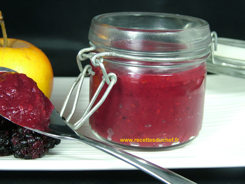compote pomme mure