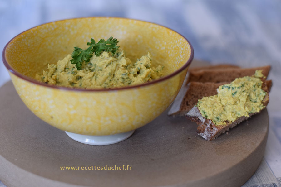 tartinade de barbes au fromage frais de chèvre