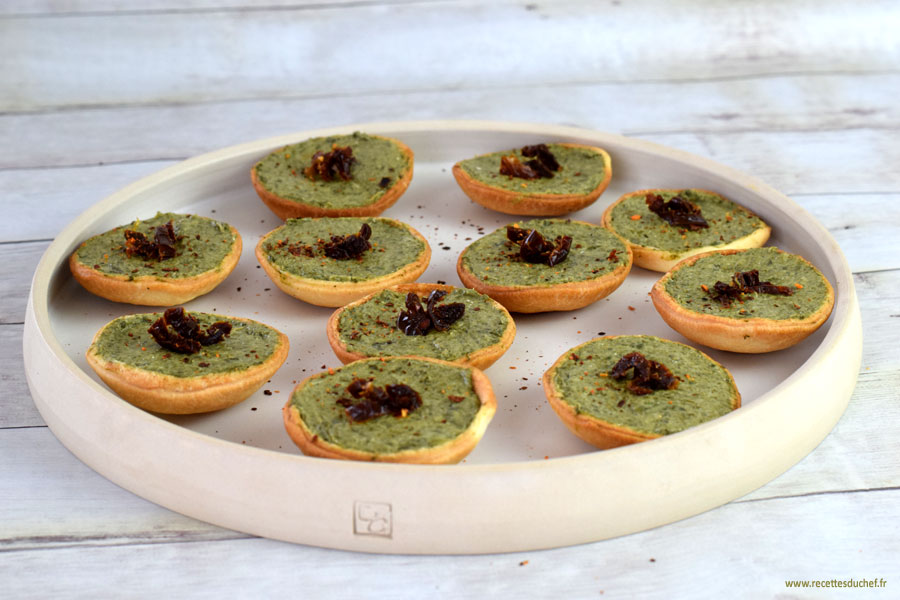 mini tartelettes aperitif