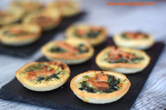 tartelettes saumon epinards