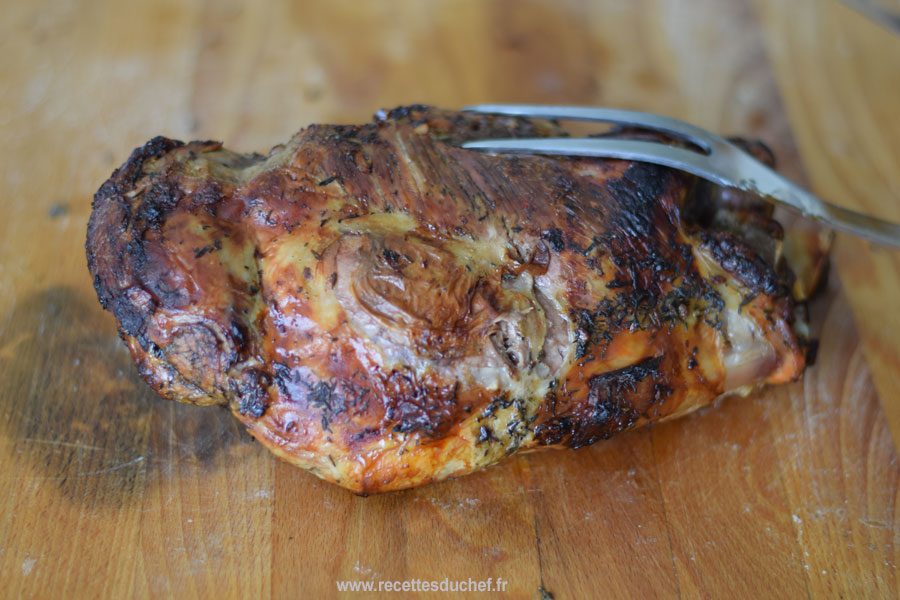 gigot agneau barbecue