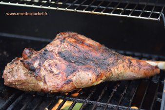 gigot au barbecue