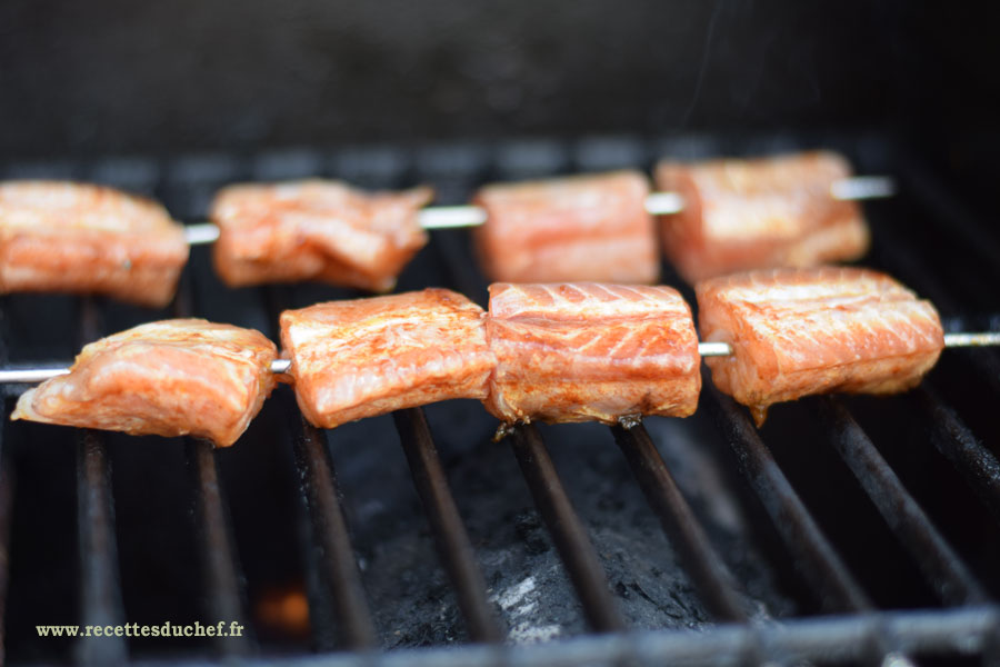 roussette au barbecue