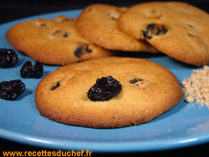 cookies cerises sechees