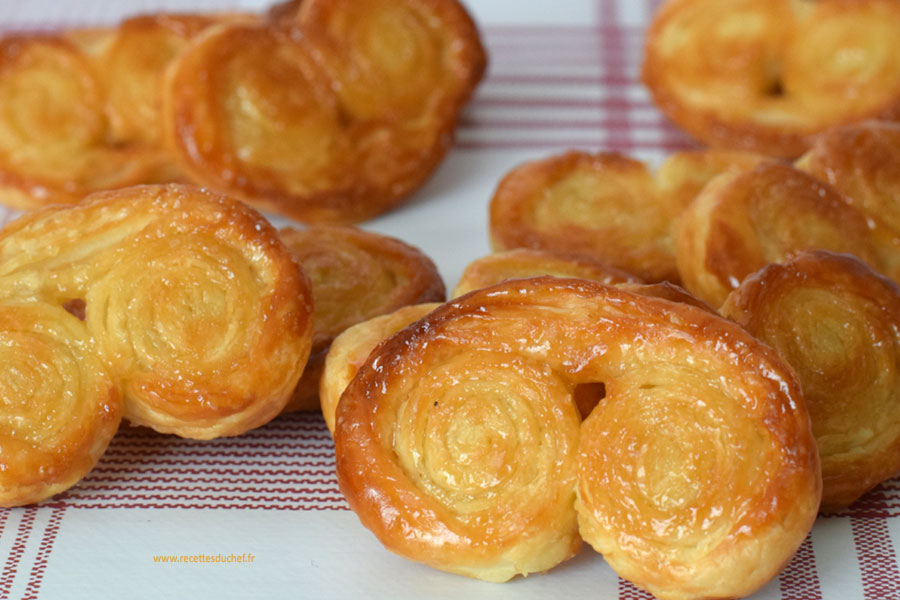 palmiers maison au sucre