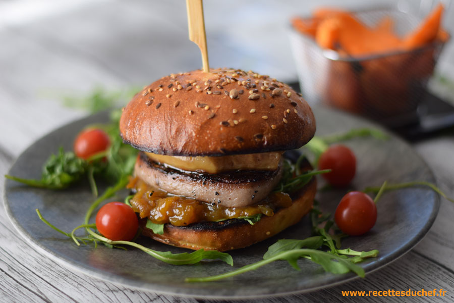 Hamburger de tournedos au foie gras