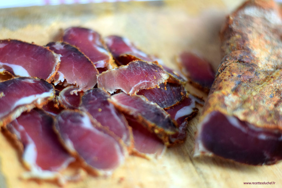 viande séchée pour l'apéritif