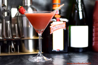 cocktail velours de fraise