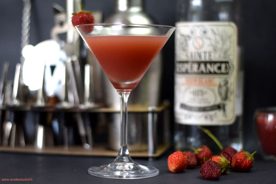daiquiri fraise cocktail rhum