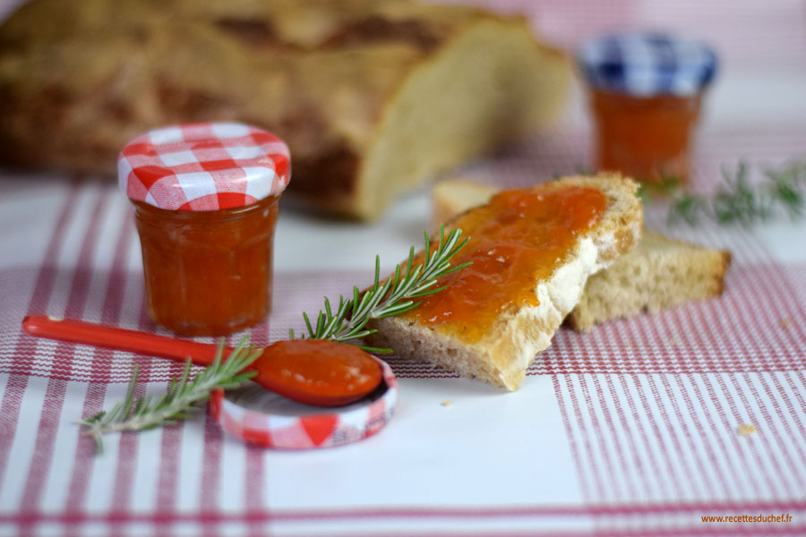 confiture abricot romarin