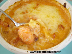 gratin langoustines