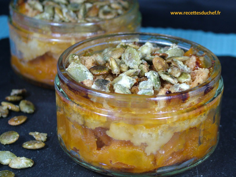 crumble abricot courge