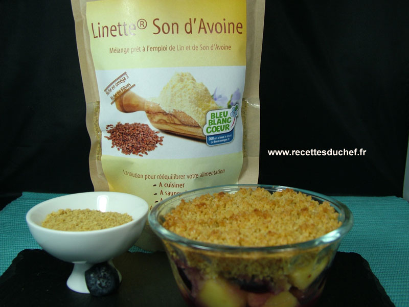 crumble farine linette