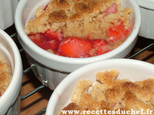 crumble fraises