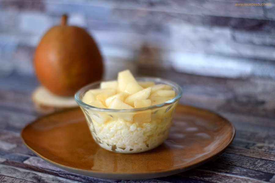 riz au lait poire gorgonzola