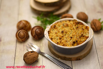 crumble noix escargots