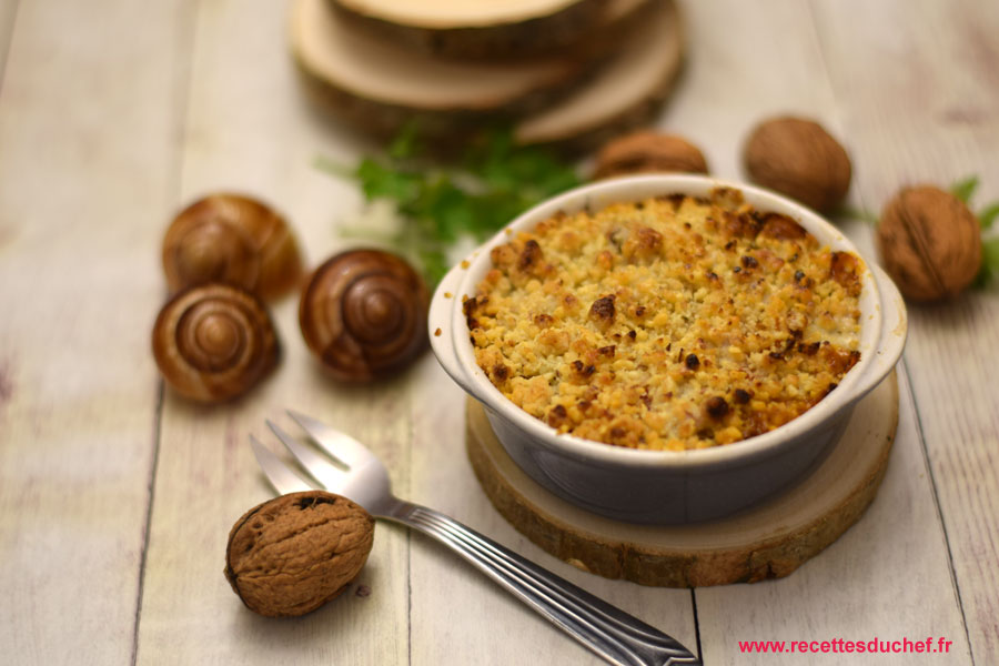 gratin escargots