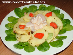 salade noix st jacques