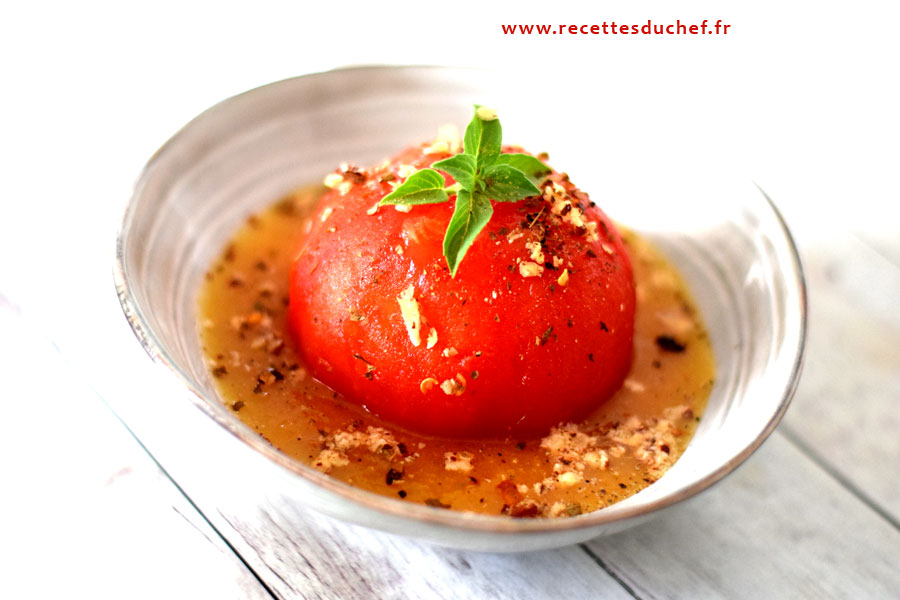 tomate farcie à la stracciatella