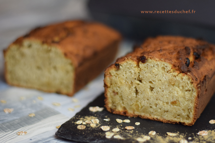 cake aux flocons d'avoine et raisins secs