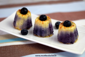 gateau polenta myrtille