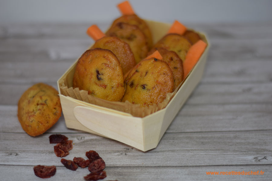 madeleines aux cranberries