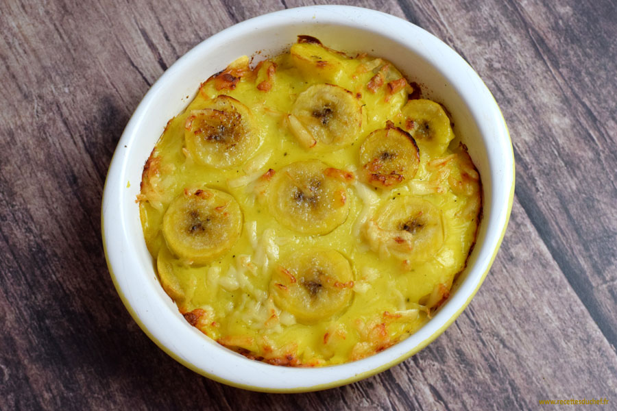 gratin de bananes jaunes