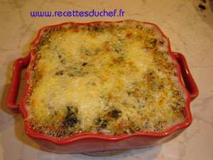 gratin epinard