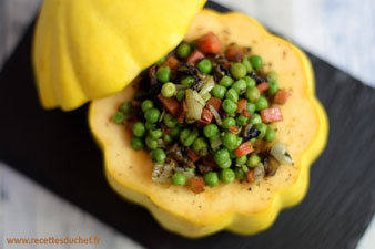 courge farcie aux petits légumes