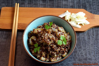 quinoa rouge chou chinois