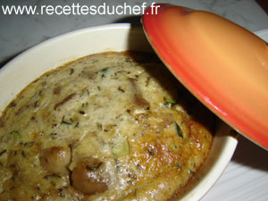 clafoutis champignons