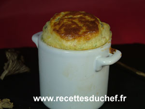 souffle chanterelles jambon