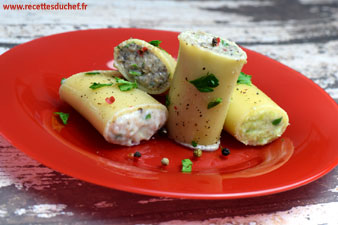 cannelloni farcis au jambon