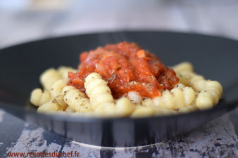 gnocchetti sauce tomate