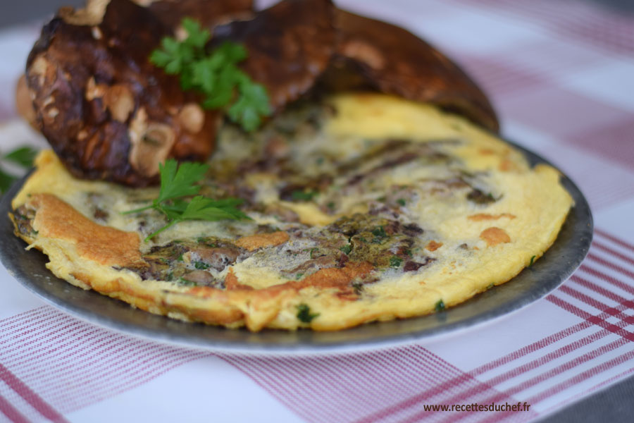omelette aux cepes