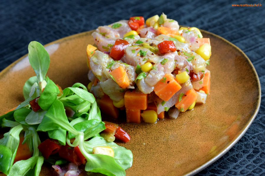 ceviche de poisson a la patate douce