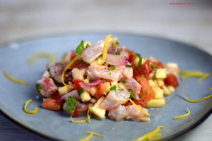 tartare de poisson a la pomme