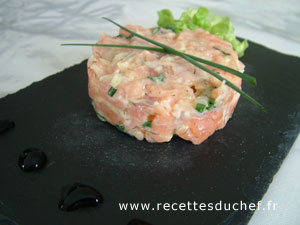 tartare de saumon