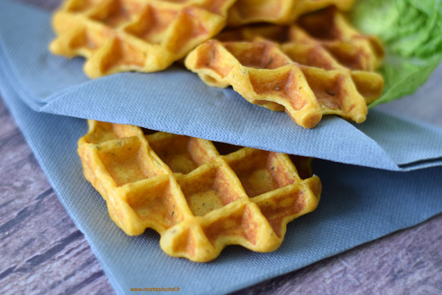 gaufres à la patate douce