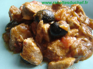 porc olives tomates