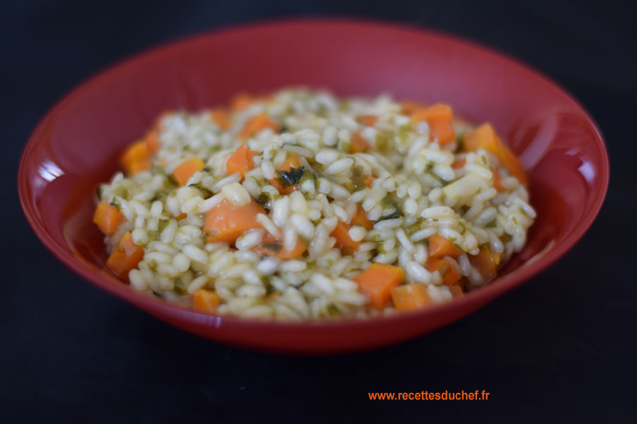 risotto carotte laitue mer