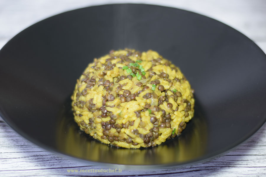 risotto lentilles beluga