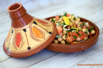 Salade de pois chiche menthe et citron