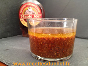 marinade sirop d erable