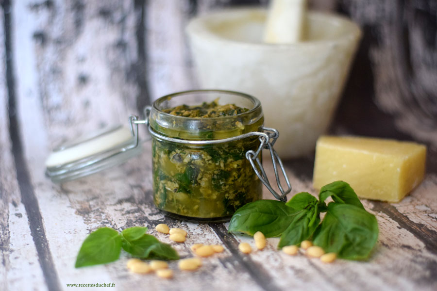 sauce pesto basilic ail