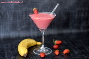 smoothie banane fraise