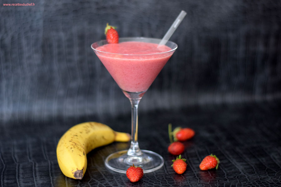 smoothie fraise banane