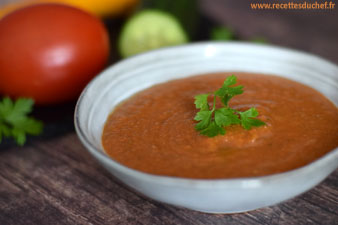 gaspacho soupe froide tomate concombre