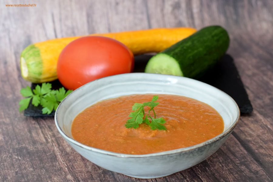 gaspacho tomate concombre